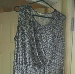 Blue and Black Dress